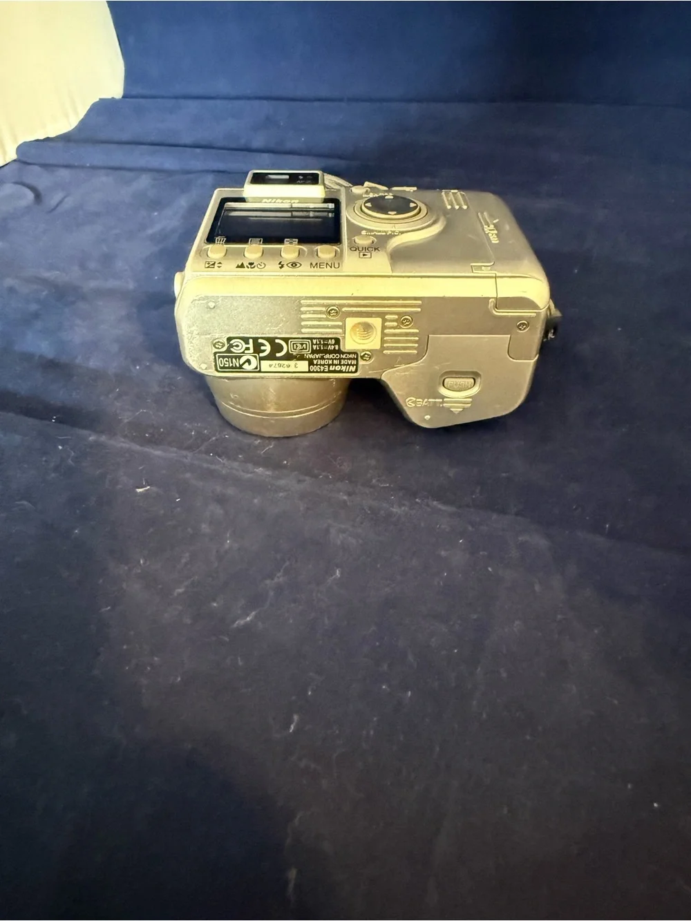 Nikon Silver Compact Digital Camera with Wrist Strap